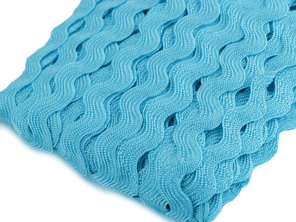 Premium Ric Rac Trim Ribbon (5mm Fabric Width) - Versatile Wavy Braid for Sewing and Crafting