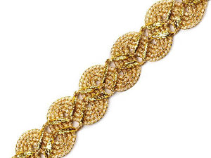 Premium Metallic Gimp Braid Trim - Elegant Lurex Sigmoid Trimming for Costume Design, Crafts, and Apparel