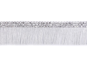 Metallic Fringe Trim - 30mm Shimmering Lurex Ribbon for Costumes, Crafts and Home Decor