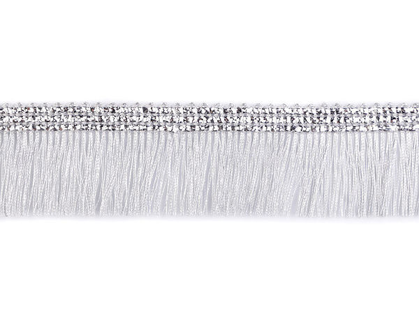 Metallic Fringe Trim - 30mm Shimmering Lurex Ribbon for Costumes, Crafts and Home Decor