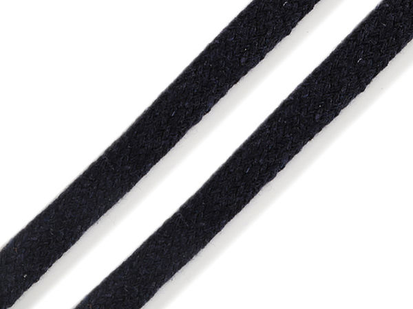Premium Flat Cotton Cord (10mm) – Durable Drawstring & Haberdashery Ribbon for Hoodies, Jackets, and Crafts
