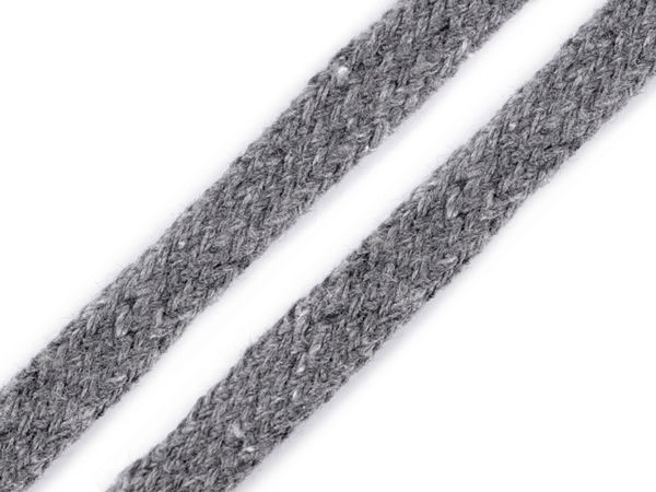 Premium Flat Cotton Cord (10mm) – Durable Drawstring & Haberdashery Ribbon for Hoodies, Jackets, and Crafts
