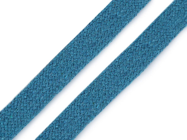 Premium Flat Cotton Drawcord (11-15mm) - Hollow Knit Cord for Hoodies, Jackets & Sportswear