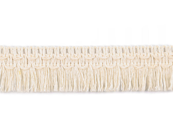 Premium Cotton Fringe Trim (25mm Width) – High-Quality Haberdashery Tassel for Cushions, Home Decor, and Apparel