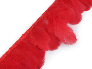 Premium Goose Feather Trimming Braid (6-11 cm) - High-Quality Satin Ribbon Trim for Crafts, Costumes, and Weddings