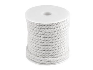 Premium 5mm Twisted Cotton Cord - Natural Craft Rope for Macrame, Clothing, and Home Decor