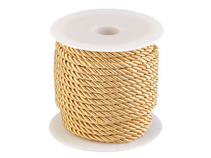 Premium 5mm 3-Ply Twisted Cord - High-Gloss Decorative Drapery & Upholstery String
