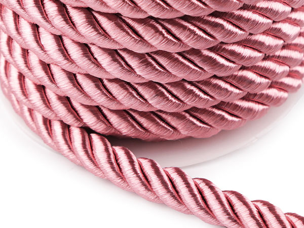 Premium 10mm 3-Ply Twisted Decorative Cord - High-Gloss Rope for Upholstery, Crafts, and Bag Handles