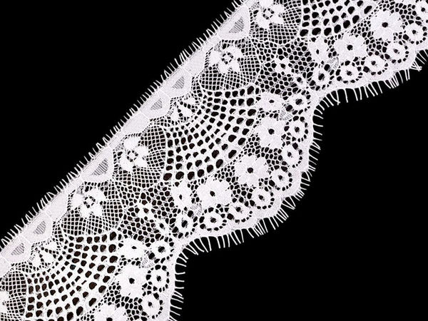 Premium French Lace Trim (90mm Width) - Elegant Decorative Floral Lace for Wedding Dresses, Bridal Wear, and Evening Gowns