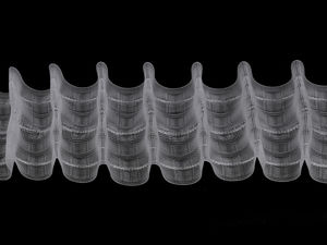 Premium Transparent Pencil Pleat Curtain Heading Tape - 75mm Drapery Pleating Ribbon with Dual Drawstrings
