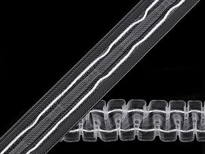 Premium Transparent Curtain Smocking Tape 25mm - Dual Drawstring Drapery Heading Tape for Even Gathering