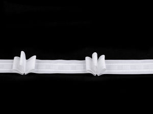 Premium White Triple Pinch Pleat Drapery Tape - 25mm Curtain Heading Tape for Elegant Pleats & Uniform Folds