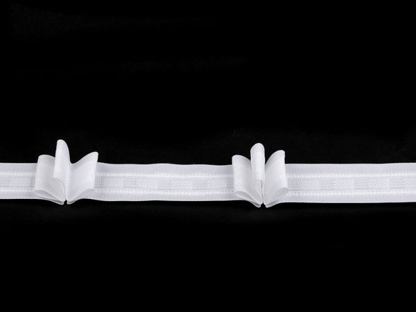 Premium White Triple Pinch Pleat Drapery Tape - 25mm Curtain Heading Tape for Elegant Pleats & Uniform Folds