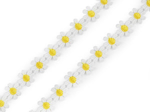 Premium 15mm Floral Guipure Lace Trim - Elegant Flower Ribbon for Sewing, Apparel & Home Decor