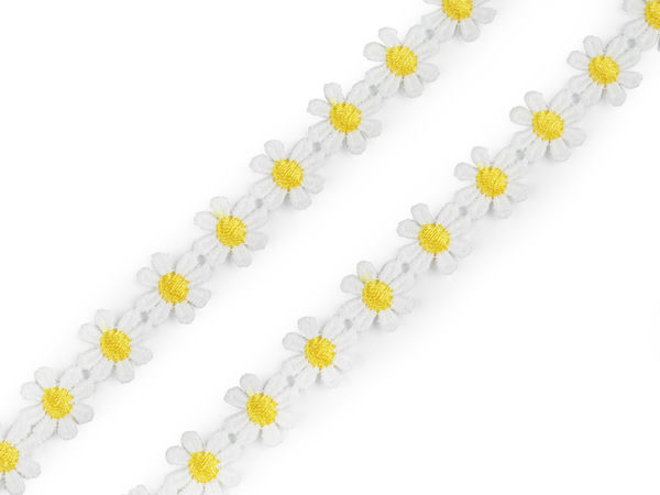 Premium 15mm Floral Guipure Lace Trim - Elegant Flower Ribbon for Sewing, Apparel & Home Decor