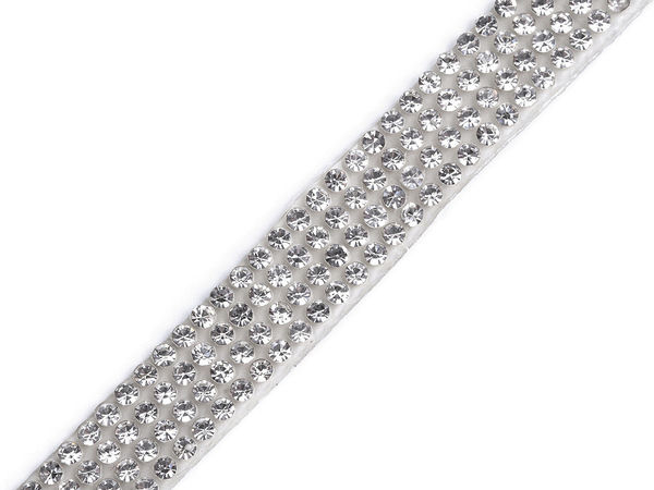 Premium Self-Adhesive Rhinestone Crystal Trimming (10mm Width) - Sparkling Diamond Ribbon for Crafts, Wedding Decor, and Gift Wrapping