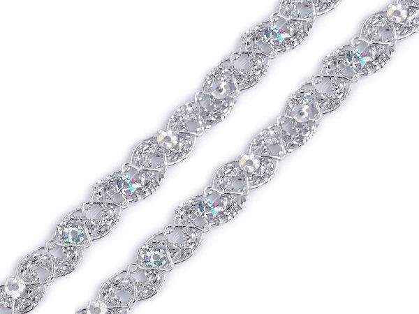 Premium Metallic Gimp Braid Trim with Holographic Sequins - Elegant Lurex Ribbon for Costumes, Apparel Hems, and Crafting
