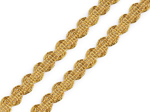 Premium Metallic Gimp Braid Trim - High-Sparkle Double-Sided Ribbon for Costumes, Crafts, and Fashion Embellishments