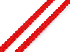 Premium Scalloped Satin Trimming Braid - 10mm Embossed Ribbon for Crafts and Apparel