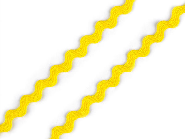 Premium Ric Rac Ribbon Braid, Wavy Trimming for Sewing & Crafting - Width 3.5 mm