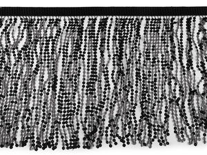 Holographic Sequin Fringe Trim (30cm Width) – Premium Double-Sided Sparkling Tassel for Dancewear, Costumes, and Event Decor