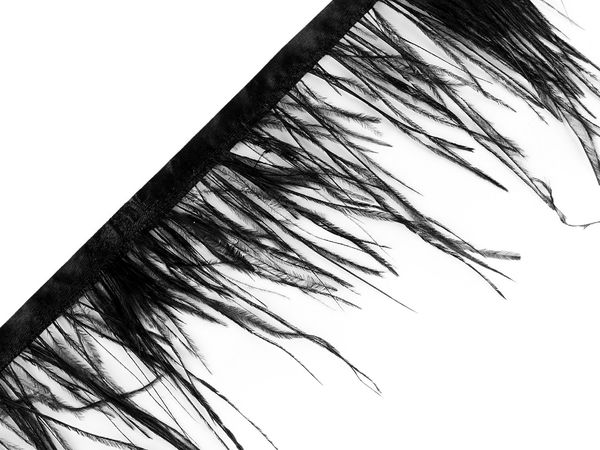 Premium Marabou Feather Trimming Braid, 5-10 cm Ribbon for Costumes, Crafts, and Decor