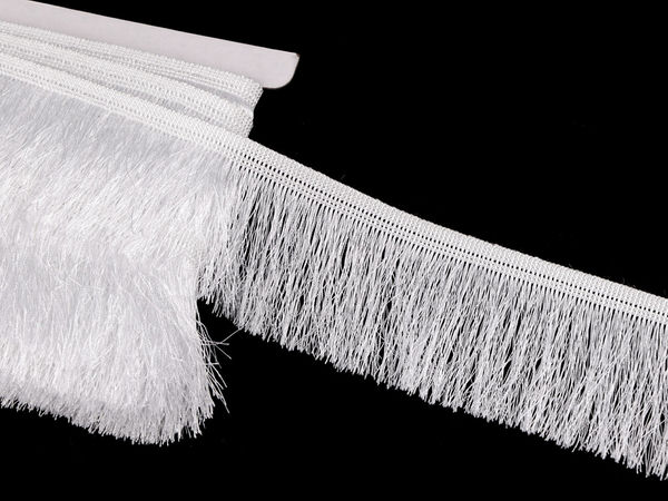 Premium Shiny Fringe Trim (60mm) - Elegant Chainette Embellishment for Apparel and Home Decor