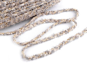 Elegant Chanel-Style Braided Trimming with Sequins and Lurex - 10mm