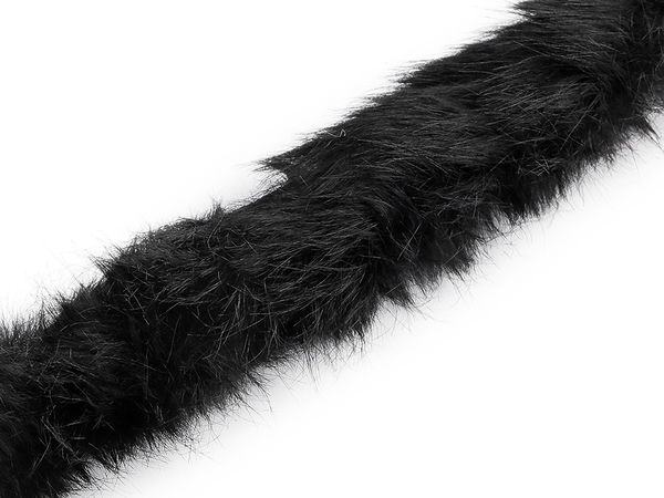 Premium Faux Fur Trim Ribbon with Sew-In Tape (5cm Width) – Luxury Decorative Fur Band for Apparel, Hoods, Sleeves, and DIY Winter Crafts