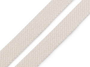 Premium Flat Hollow Cotton Cord - 18-20mm Width for Garments, Hoodies, and Crafts