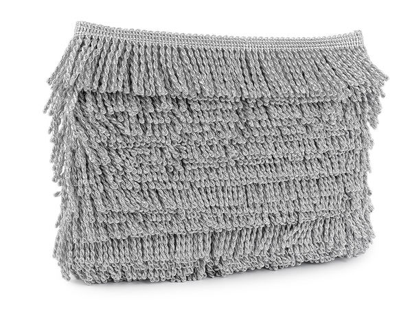 Premium Metallic Silver Lurex Twisted Fringe Trim - 50mm (2") Bullion Tassel for Home Decor, Curtains, Upholstery & Theatrical Costumes