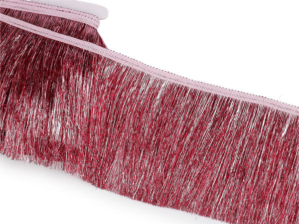 Premium Dense Metallic Fringe Trim (15 cm Width) | Shimmering Chainette Fringe for Costumes, Crafts, and Event Decor