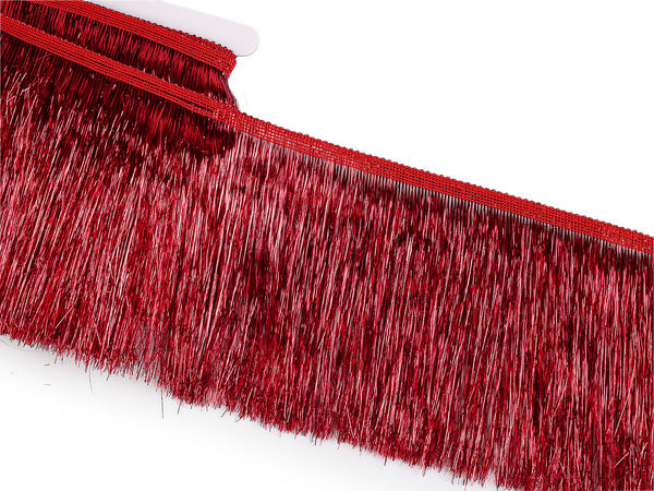 Premium Dense Metallic Fringe Trim (15 cm Width) | Shimmering Chainette Fringe for Costumes, Crafts, and Event Decor