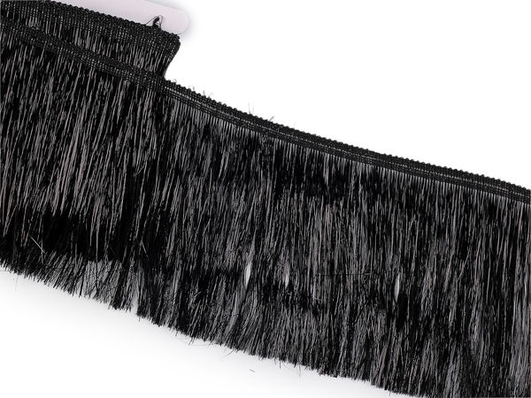 Premium Dense Metallic Fringe Trim (15 cm Width) | Shimmering Chainette Fringe for Costumes, Crafts, and Event Decor