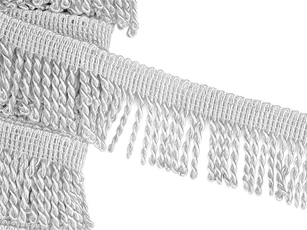 Premium Twisted Fringe Trim (55mm) – Elegant Decorative Border for Upholstery, Home Decor & Costumes