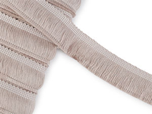 Premium Heavyweight Cotton Fringe Trim, 40mm Width - Dense Decorative Brush Tassel for Cushions, Tablecloths, and Crafts