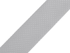Premium Perforated Reflective Elastic Tape (50mm) - Sew-On High-Visibility Stretch Webbing for Sportswear and Activewear