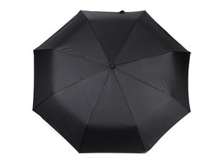 Large Family Folding Umbrella - Premium Automatic Open & Close Travel Umbrella with Ergonomic Handle & Protective Cover, Black
