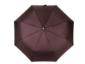 Women's Automatic Open Folding Umbrella - Elegant Polka Dot Compact Rain Umbrella