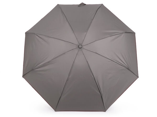 Premium Compact Mini Folding Umbrella with UV Protection and Colored Trim - Lightweight Travel Rain and Sun Parasol