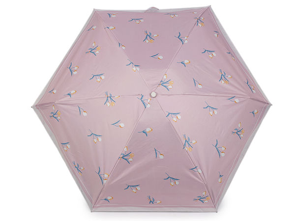 Premium Compact Women's Mini Folding Umbrella - Elegant Floral Tulip Design, Lightweight Travel Umbrella with UV Protection