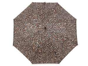 Women's Premium Auto-Open Stick Umbrella - Elegant Animal Motif Print with UV Protection & Wind-Resistant Canopy