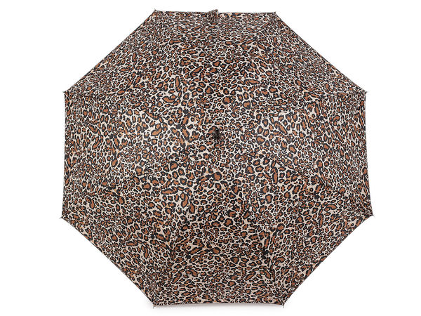 Women's Premium Auto-Open Stick Umbrella - Elegant Animal Motif Print with UV Protection & Wind-Resistant Canopy