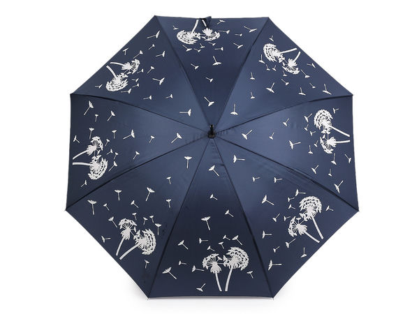 Women's Color-Changing Dandelion Stick Umbrella – Windproof Auto-Open Rain & Sun Parasol
