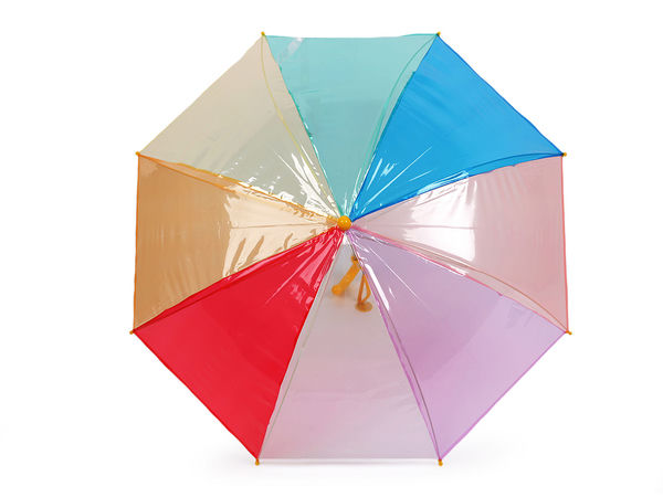 Kids' Transparent Dome Umbrella - Windproof Flexible Ribs, Personalized Handle & Safety Tips
