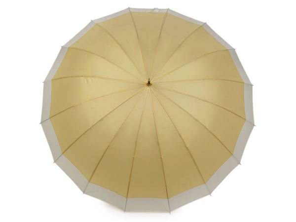 Premium Large Stick Umbrella with Solid Wooden Handle - 16-Segment Windproof Family Umbrella for Two