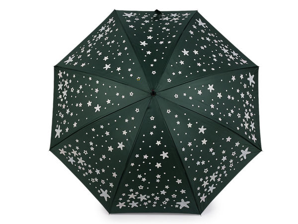 Women's Magic Color-Changing Star Stick Umbrella - Windproof Auto-Open Canopy