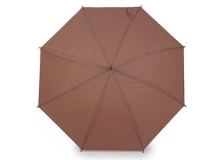 Elegant Women's Auto-Open Stick Umbrella - Translucent Dome Canopy, Windproof 8-Rib Frame