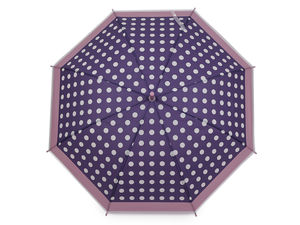 Elegant Women's Translucent Polka Dot Stick Umbrella - Windproof Automatic Open Dome Rain Umbrella
