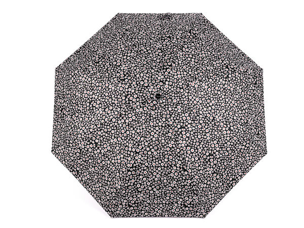 Ladies Mini Folding Umbrella - Compact UV-Protection Floral Parasol with Travel Cover